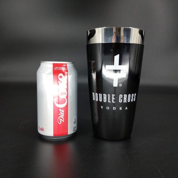 Double Cross Vodka Large Martini Cocktail Bartender Style Shaker - GUC - Picture 2 of 14